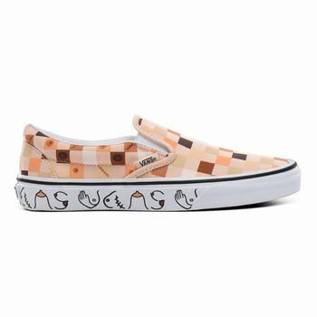 Női Vans Breast Cancer Awareness Classic Slip-on Cipő VA6172495 Fehér